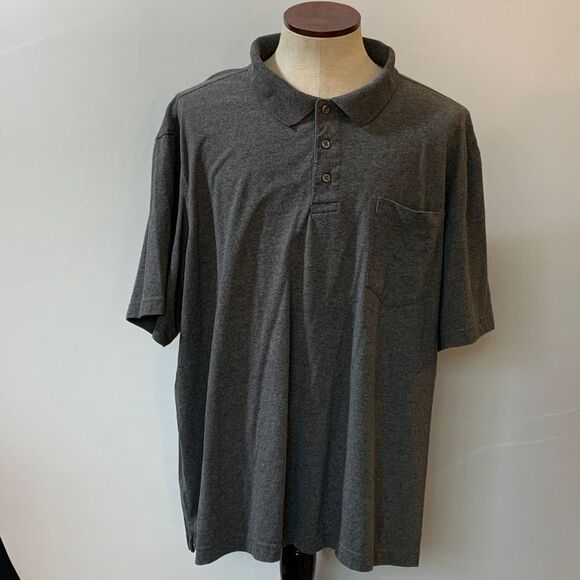 George Other - GEORGE Gray Polos Shirt Size 3XL